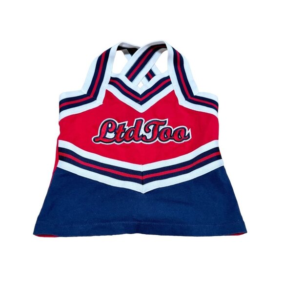 Ltd Too Girls Cheerleader Uniform Set Sz S 10 With Pom Poms Costume Halloween - Picture 2 of 7